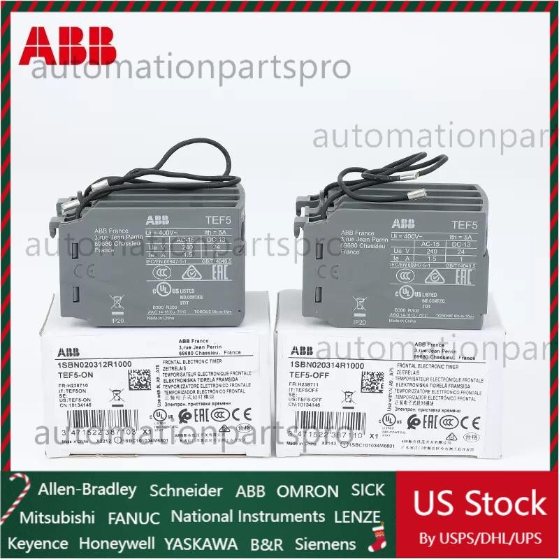 Brand NEW ABB Power-on Delay Head TEF5-ON Contactor Timer Module Free Shipping