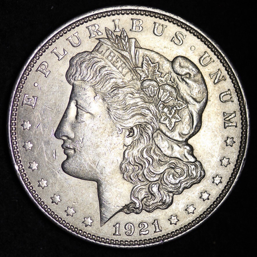 1921-D Morgan Silver Dollar XF / AU 90% SILVER! FREE SHIPPING