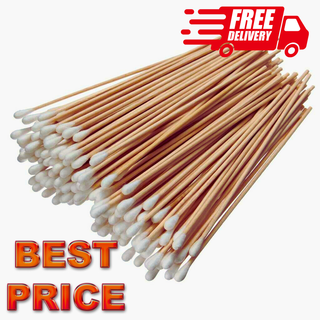 Up to 10000 Cotton Tip Applicators Swabs 3" 6" Dental Medical Makeup Non Sterile