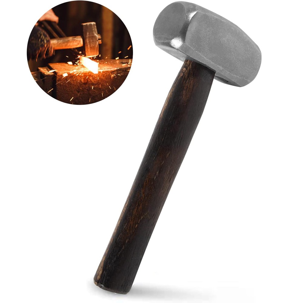 3lb Blacksmith Hammer Bladesmith Forge Metal Knife Making Working Farrier Tool