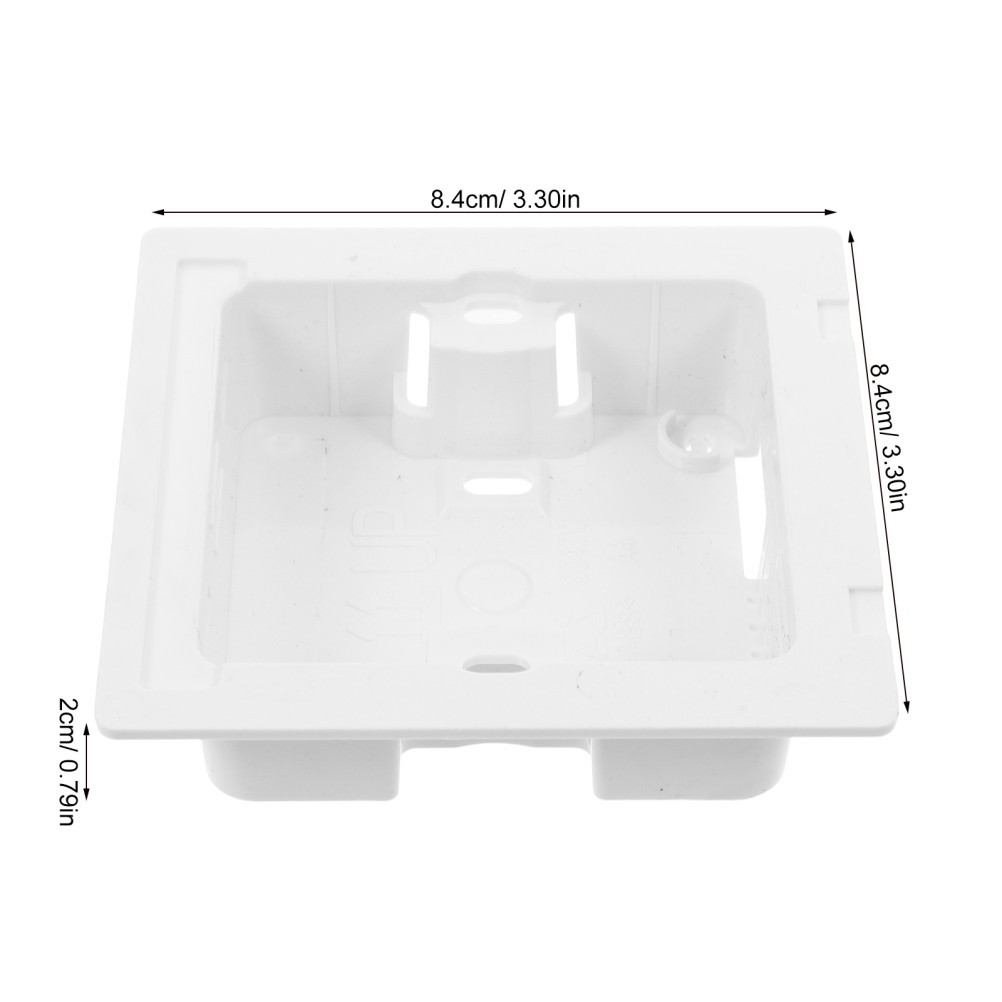 2Pcs White Plastic Ac Controller Holder for Wall Mounted Thermostat