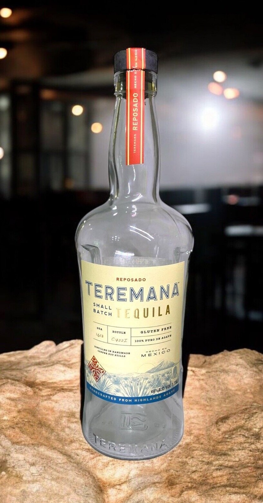 Teremana Reposado Tequila EMPTY Glass Bottle With Top -  1.75 L