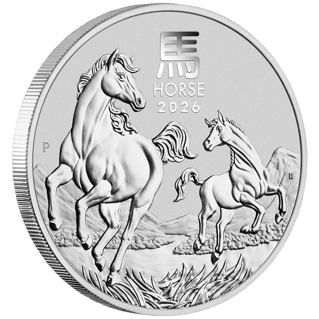 2026 Year of the Horse Silver Coin - Lunar III (7th) - Australia - 1 oz BU