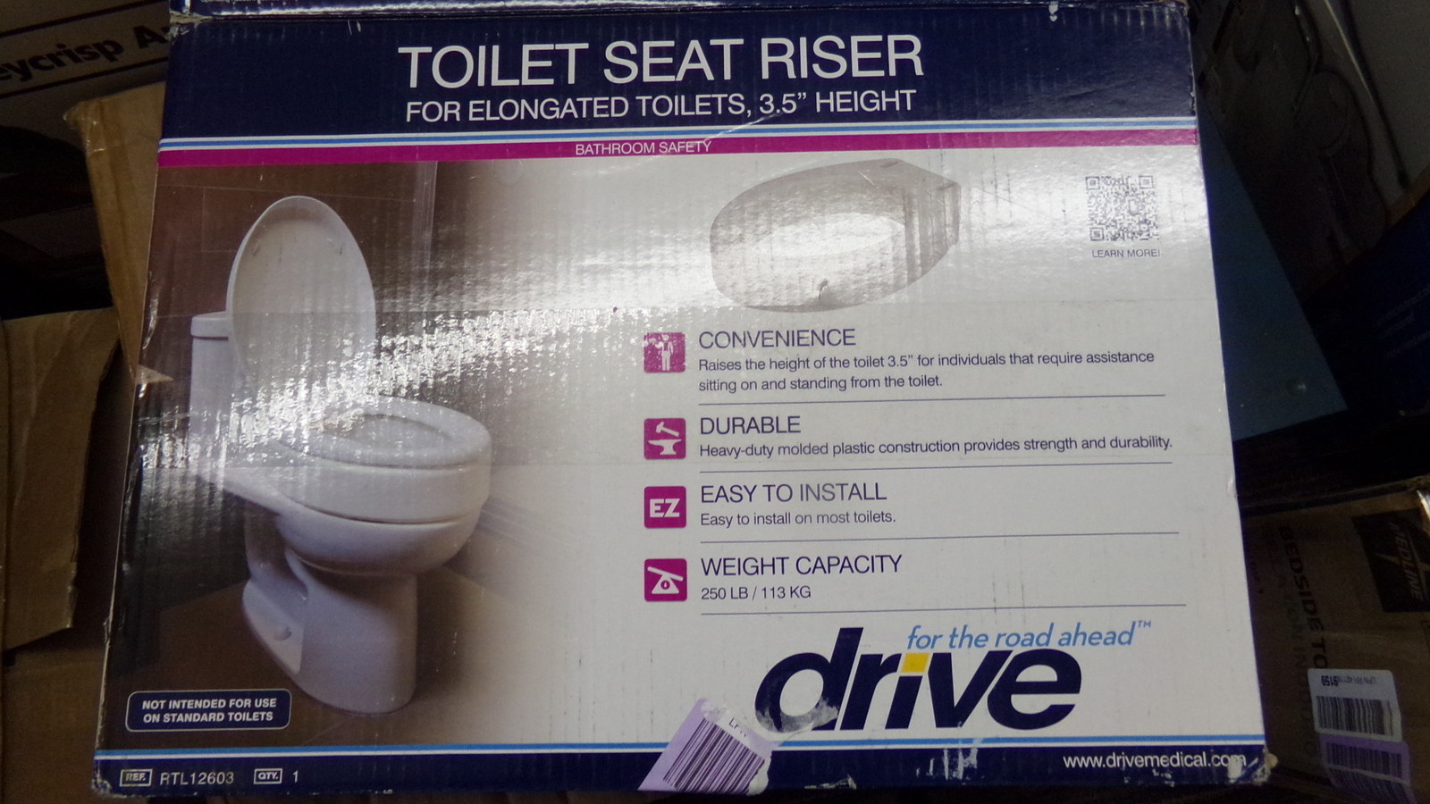 NEW Drive Toilet Seat Riser TRL12603  *FREE SHIPPING*