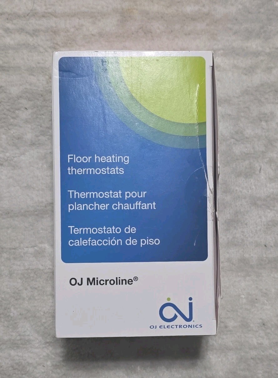 OJ Electronics 5-2 Day Programmable Thermostat White Dual Voltage 110V/240V