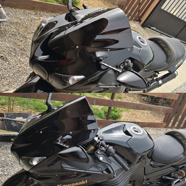 Windscreen For Kawasaki Ninja ZX14R 2006 - 2021 ABS Windshield Wind Deflector