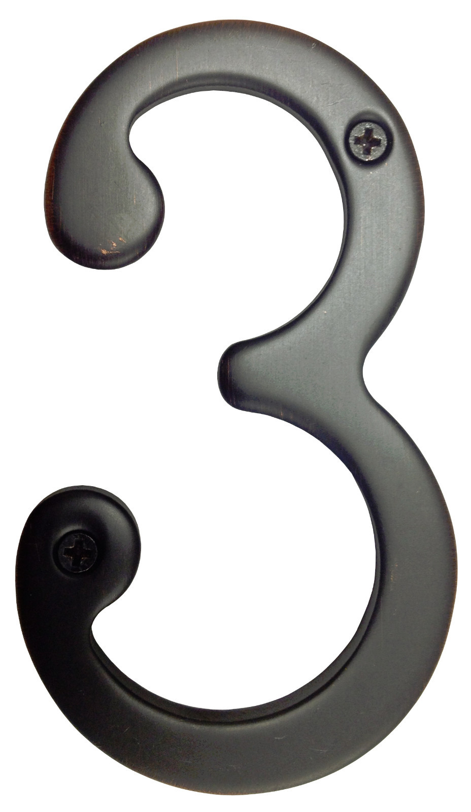 Oil Rubbed Bronze 3" house metal number 3