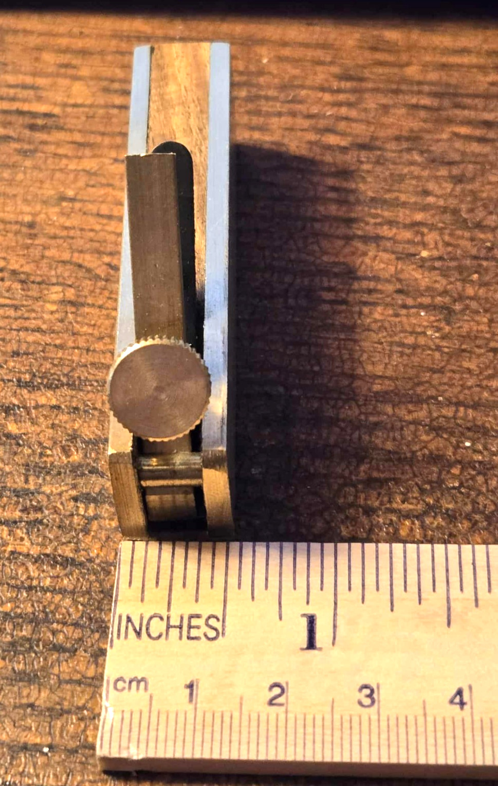 Mini Brass Plane Scraper Wood Working Craft Planer Tool Hobby