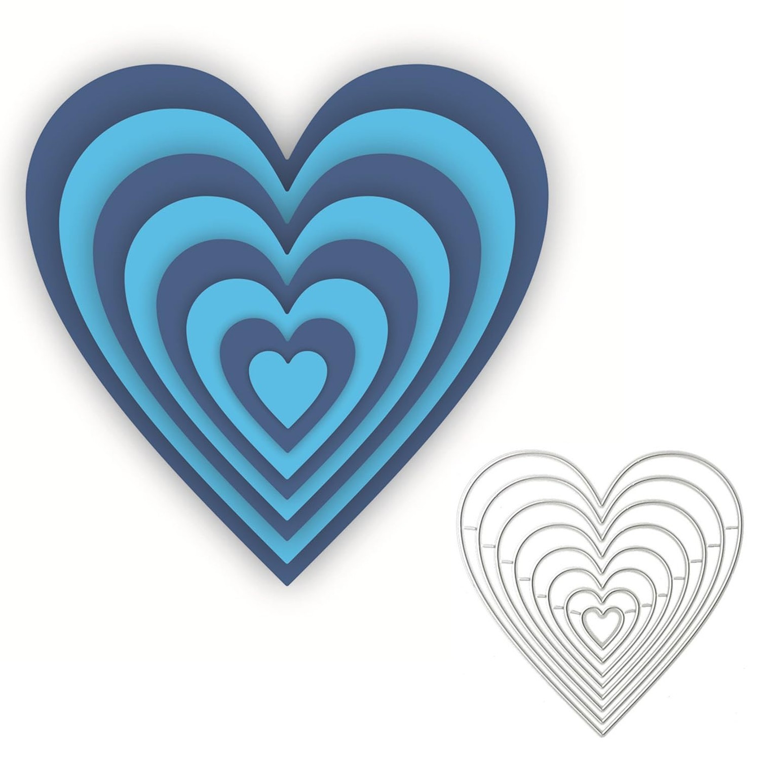 Scrapbooking Die-Cuts, Layering Frame Metal Cutting Dies for Card Making, Pap...