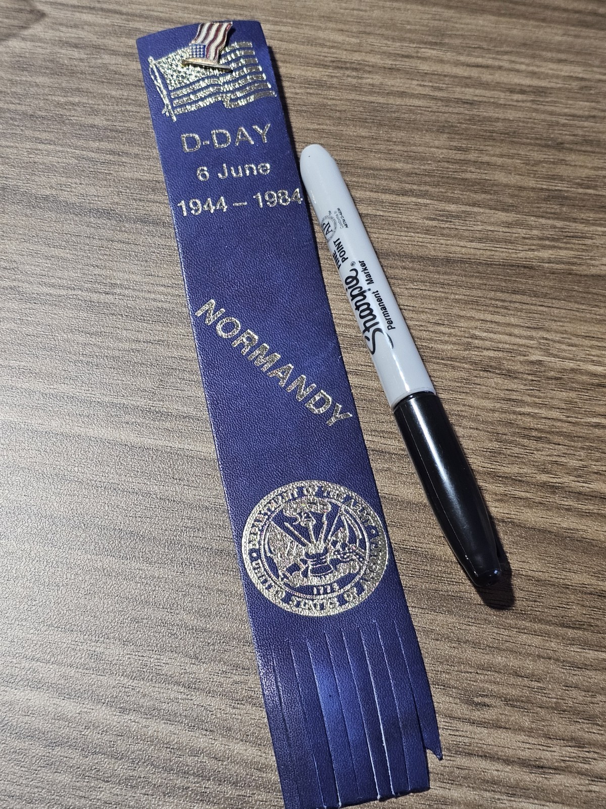 WWII US Army Official Issue 1984 D-Day 6 June Invasion Veterans Souvenier L@@K!!