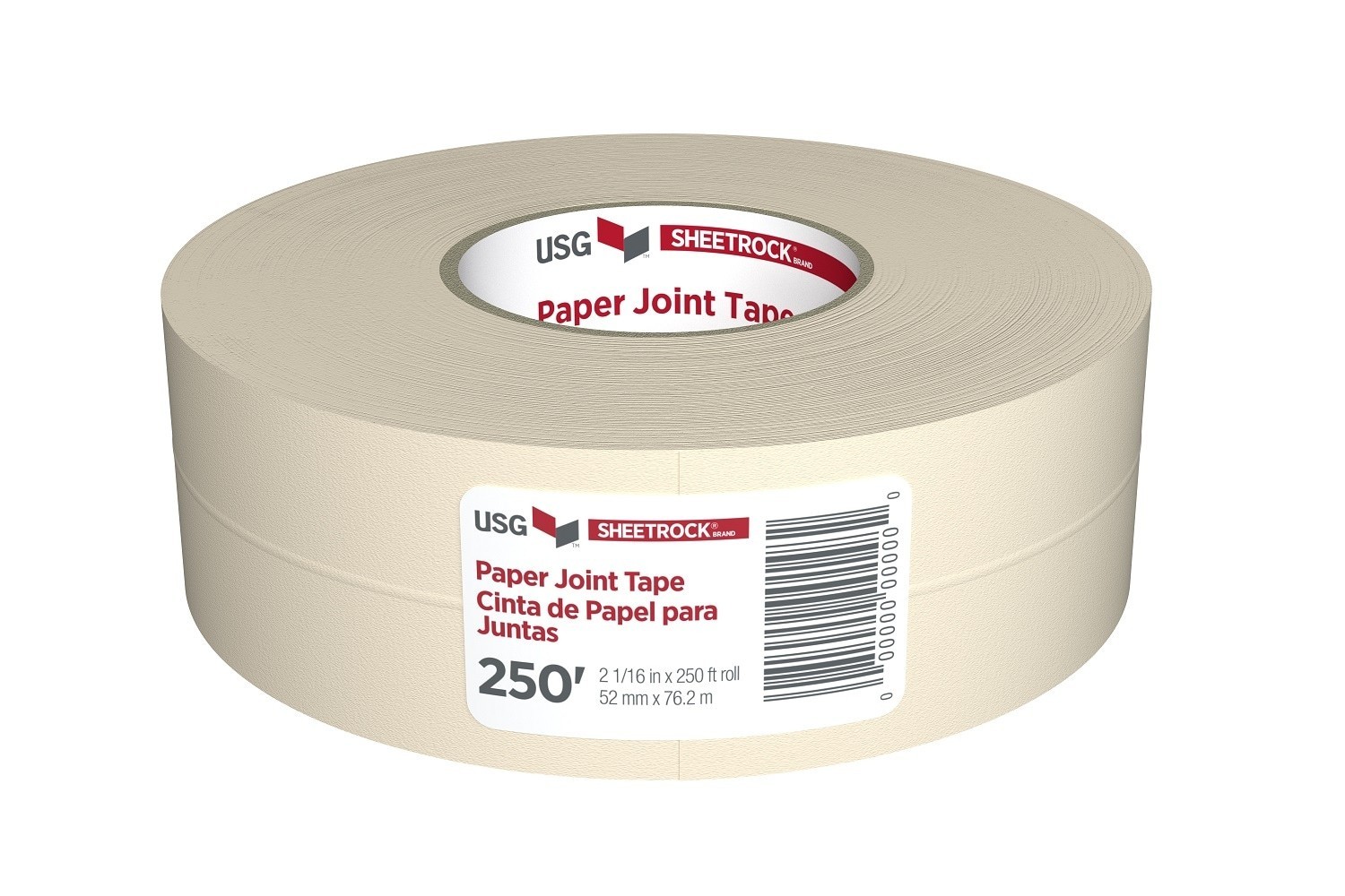 USG Sheetrock 2-1/16 in. x 250 ft. Paper Drywall Joint Tape Taping Tools White