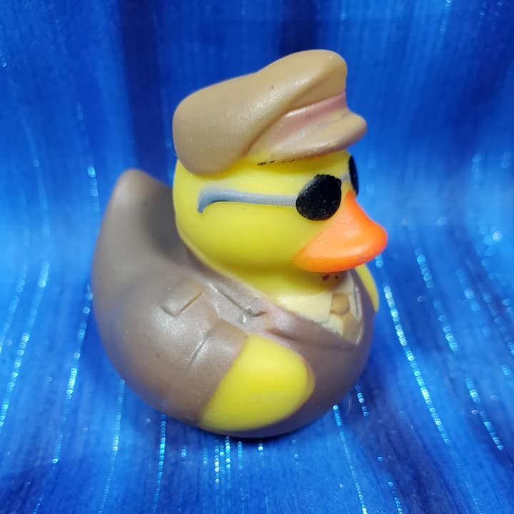 One Aviator Captain Rubber Duck Military NEW