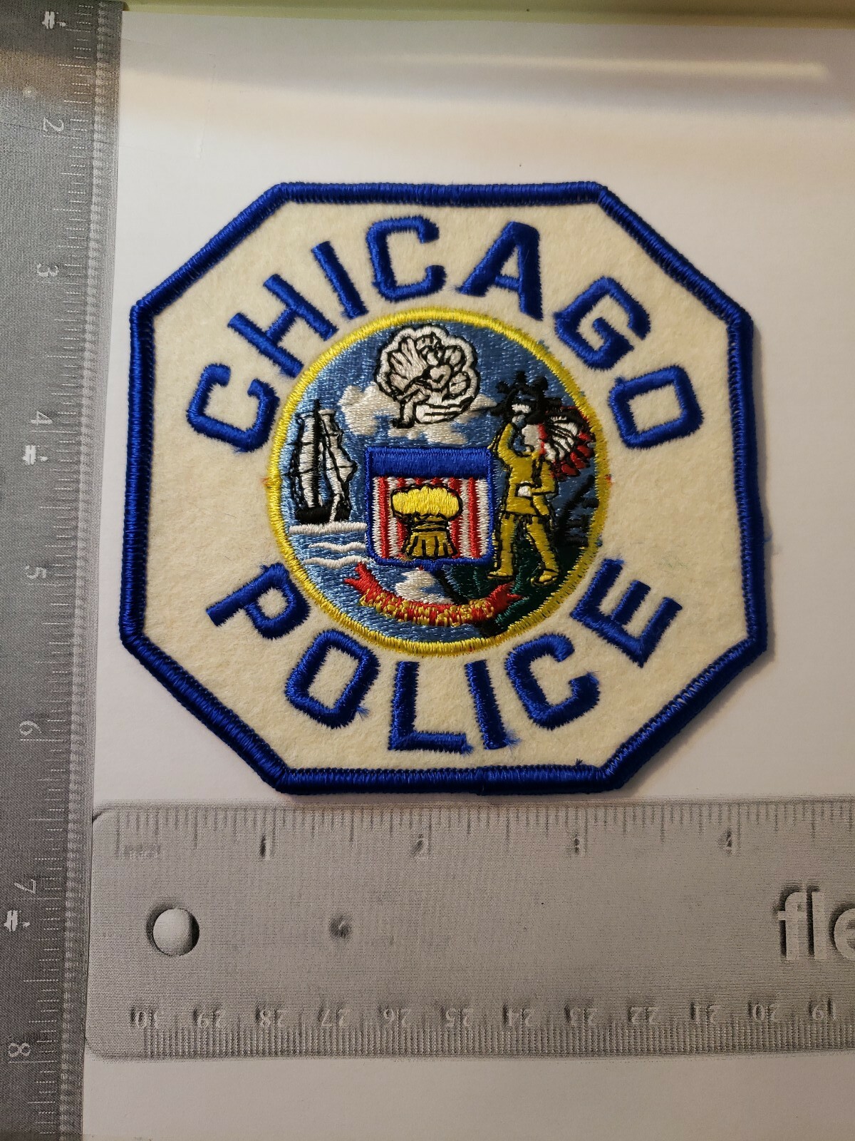 Older Stock Chicago Police Department Felt Officer Patch