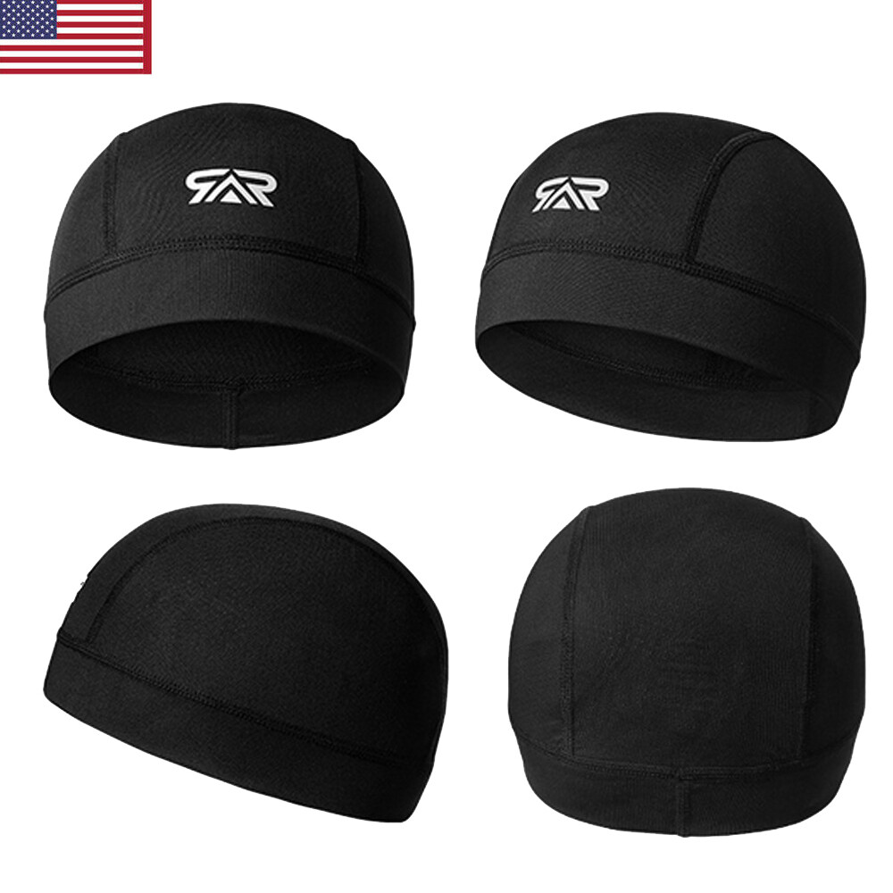 Cooling Skull Cap Helmet Liner Sweat Wicking Cycling Sports Beanie Hat for Men