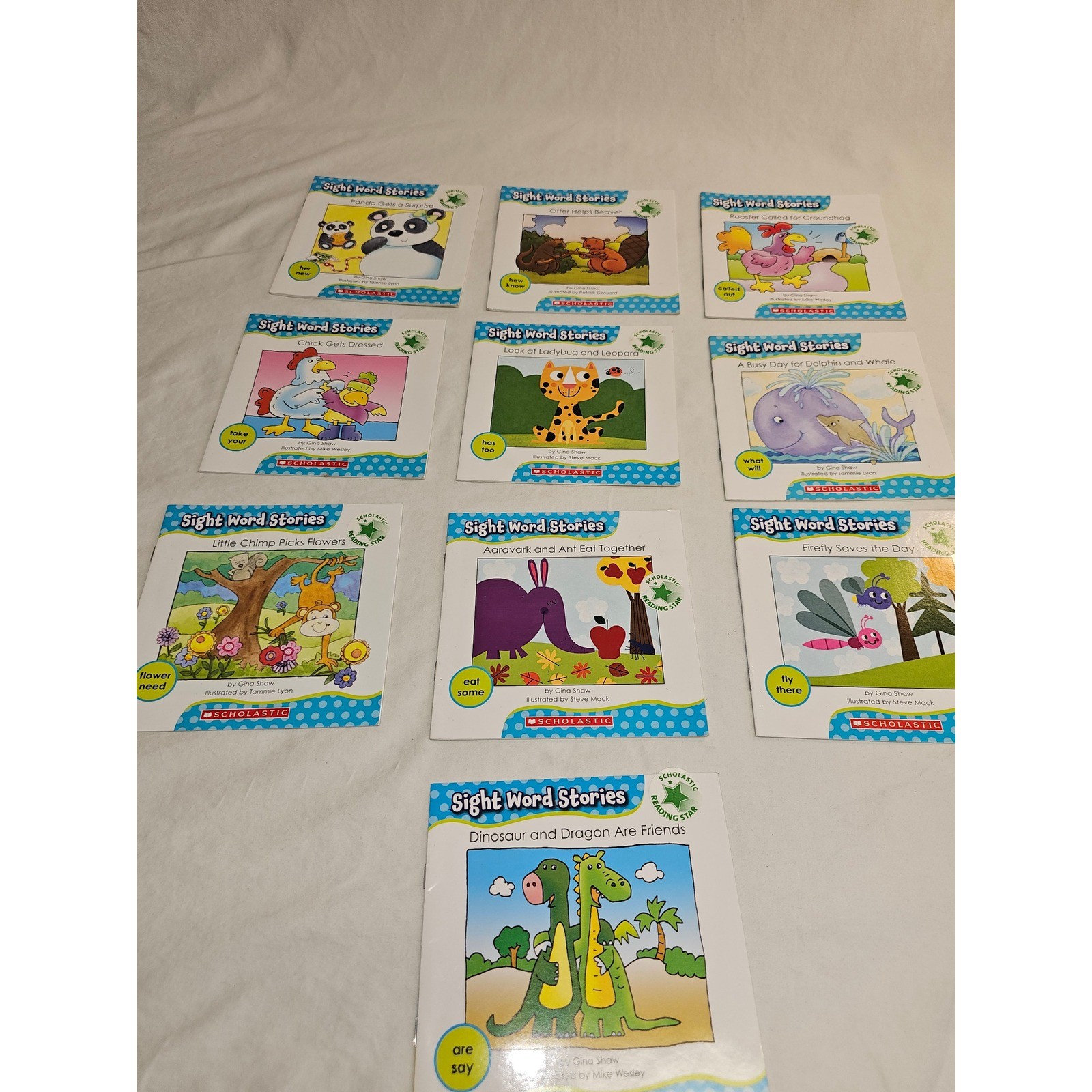 Scholastic Sight Word Stories Reading Star Books Children's Education Lot of 10