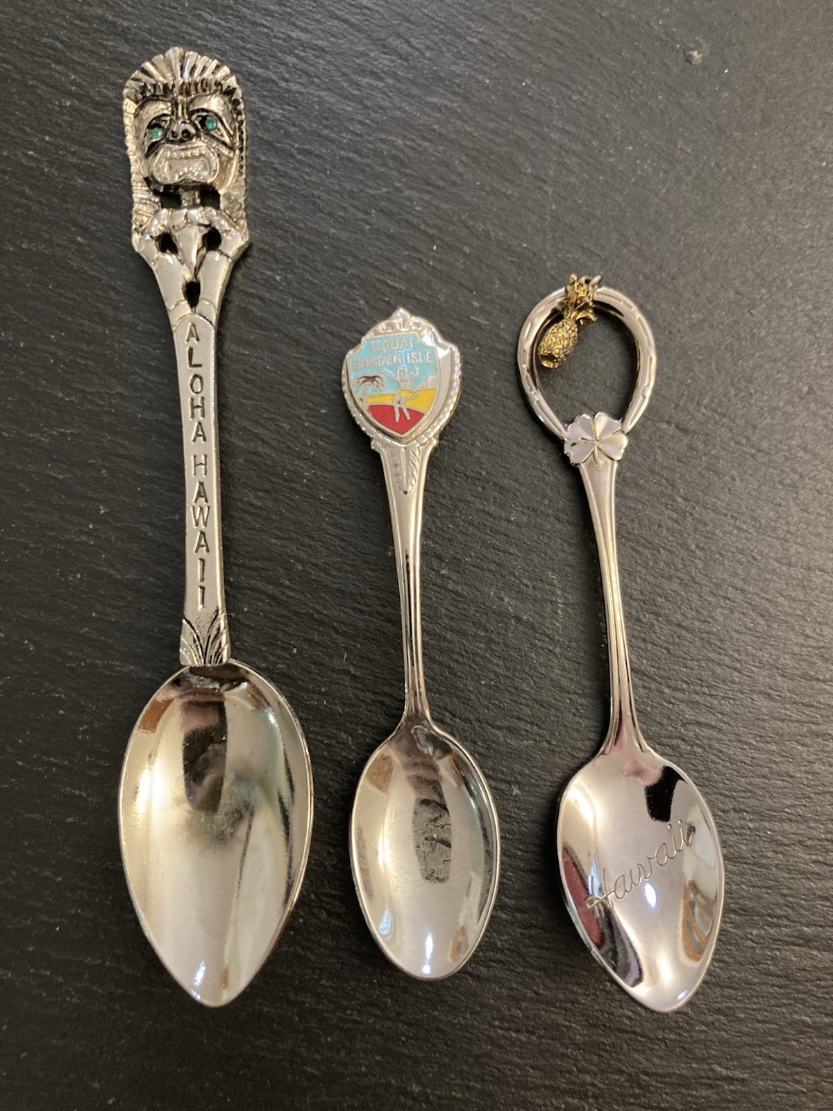 3 Hawaii Souvenir Spoons!  FREE SHIPPING