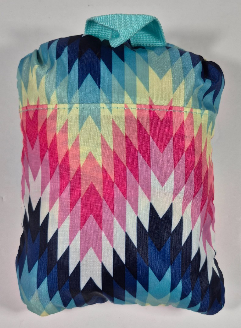 NOBO Packable Backpack Colorful Geometric Print Foldable Travel Daypack
