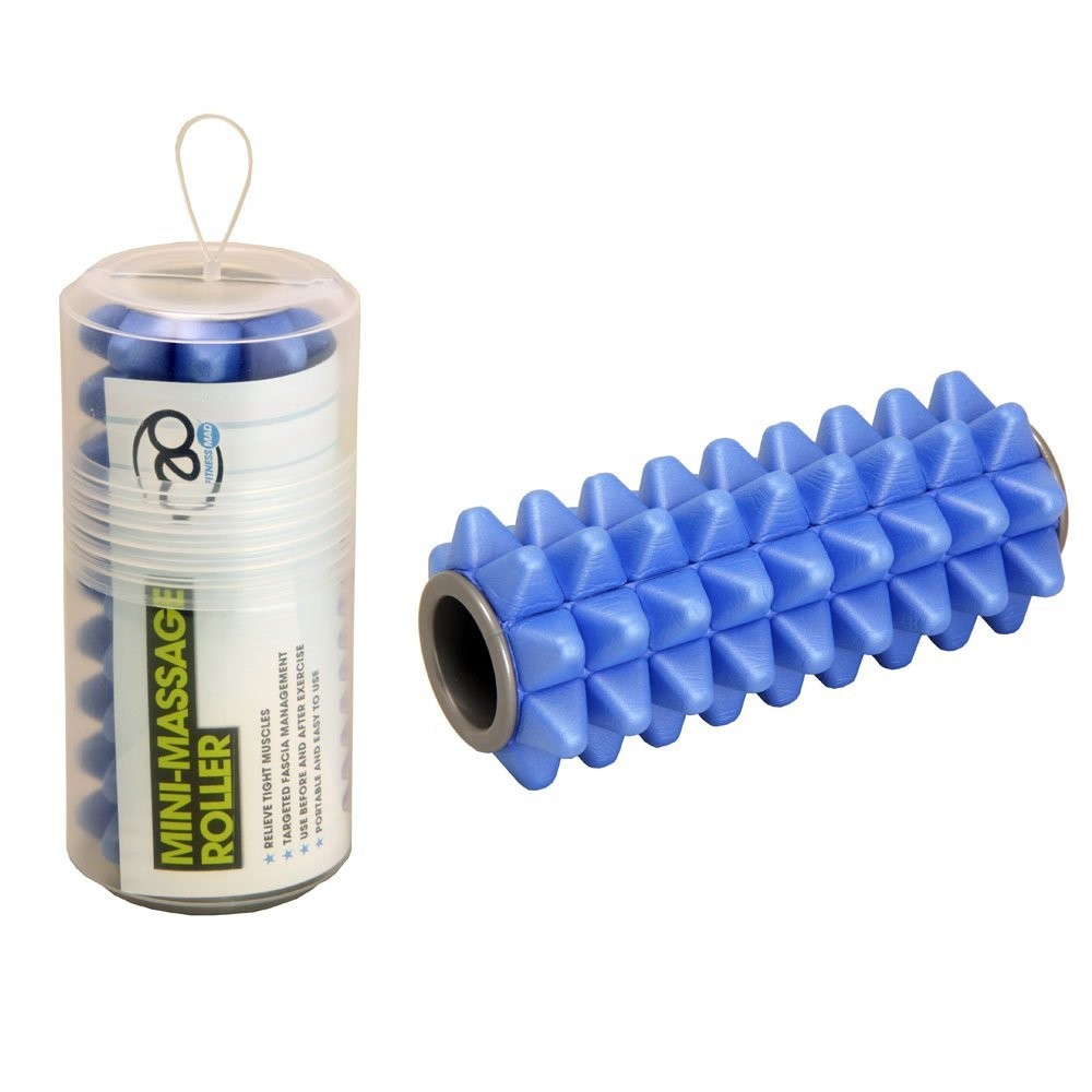 Fitness Mad Mini Massage Foam Roller, On-The-Go Myofascial Release, Travel Size,