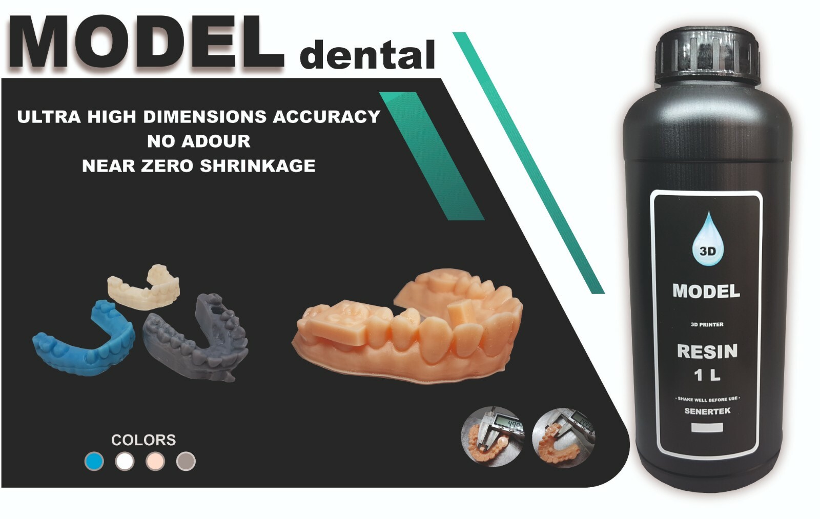 DLP SLA LCD 3d printer high quality resin for dental models