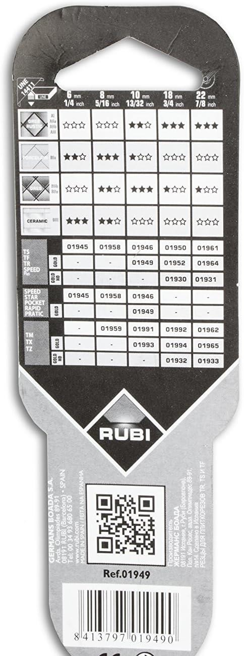 Rubi Tools 3/8" GOLD Scoring Wheel- 01949