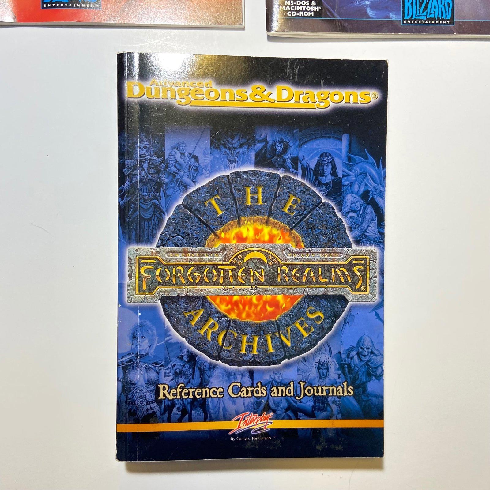 Warcraft And Advanced Dungeons & Dragons PC Game - MANUALS ONLY