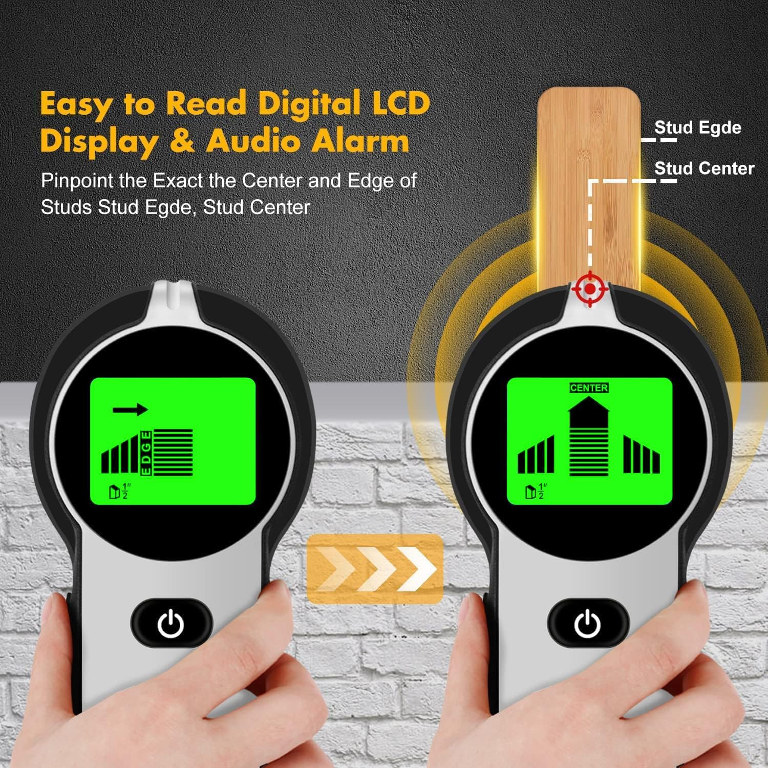 Stud Finder Wall Scanner 5 in 1 Upgraded Electronic Wall Scanner with Battery fo