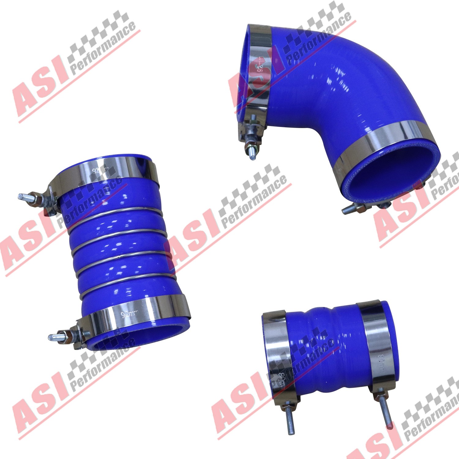 Silicone Hose Kit W/ Stainless Clamps Fits GM 6.6L LBZ LMM Duramax 2006-2010 NEW