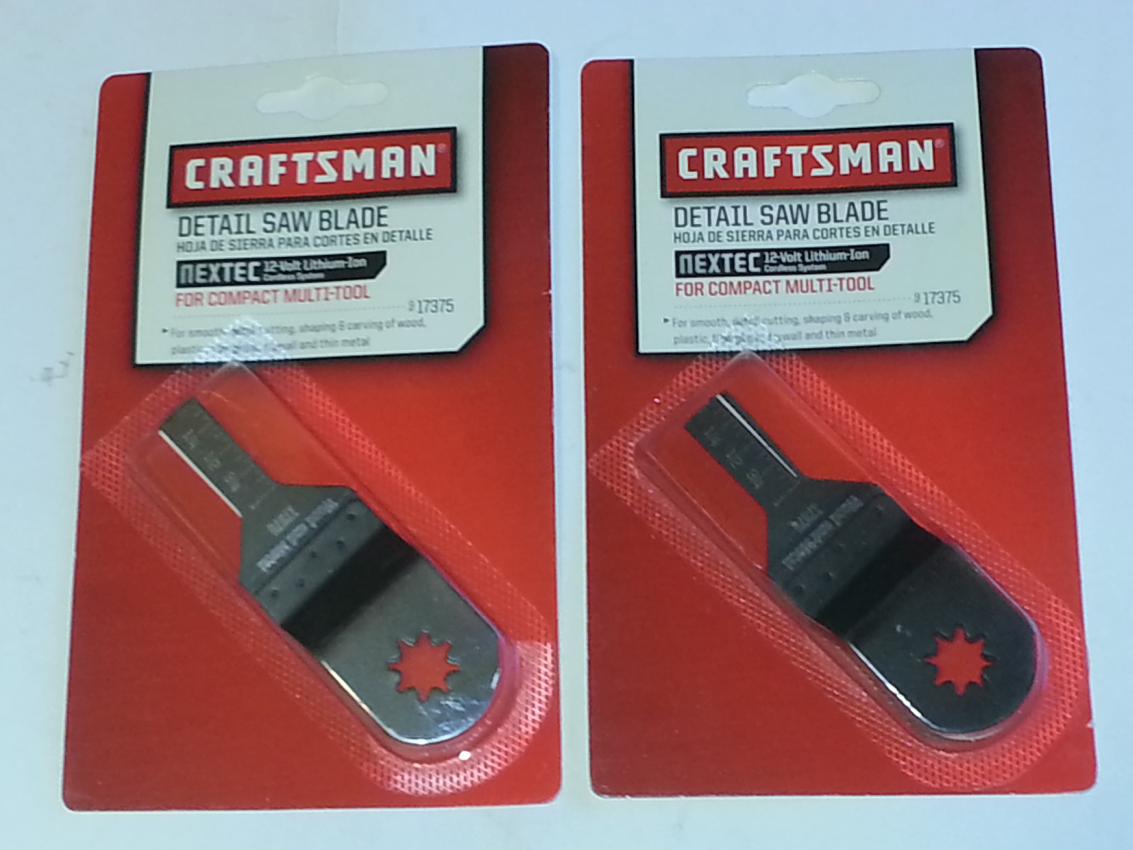 Craftsman NEXTEC Detail Saw Blades (17375) - 2 packages of 2 pack-Brand New