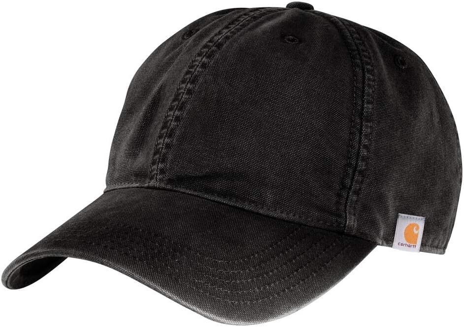 Carhartt mens Cotton Canvas Cap One Size, Black