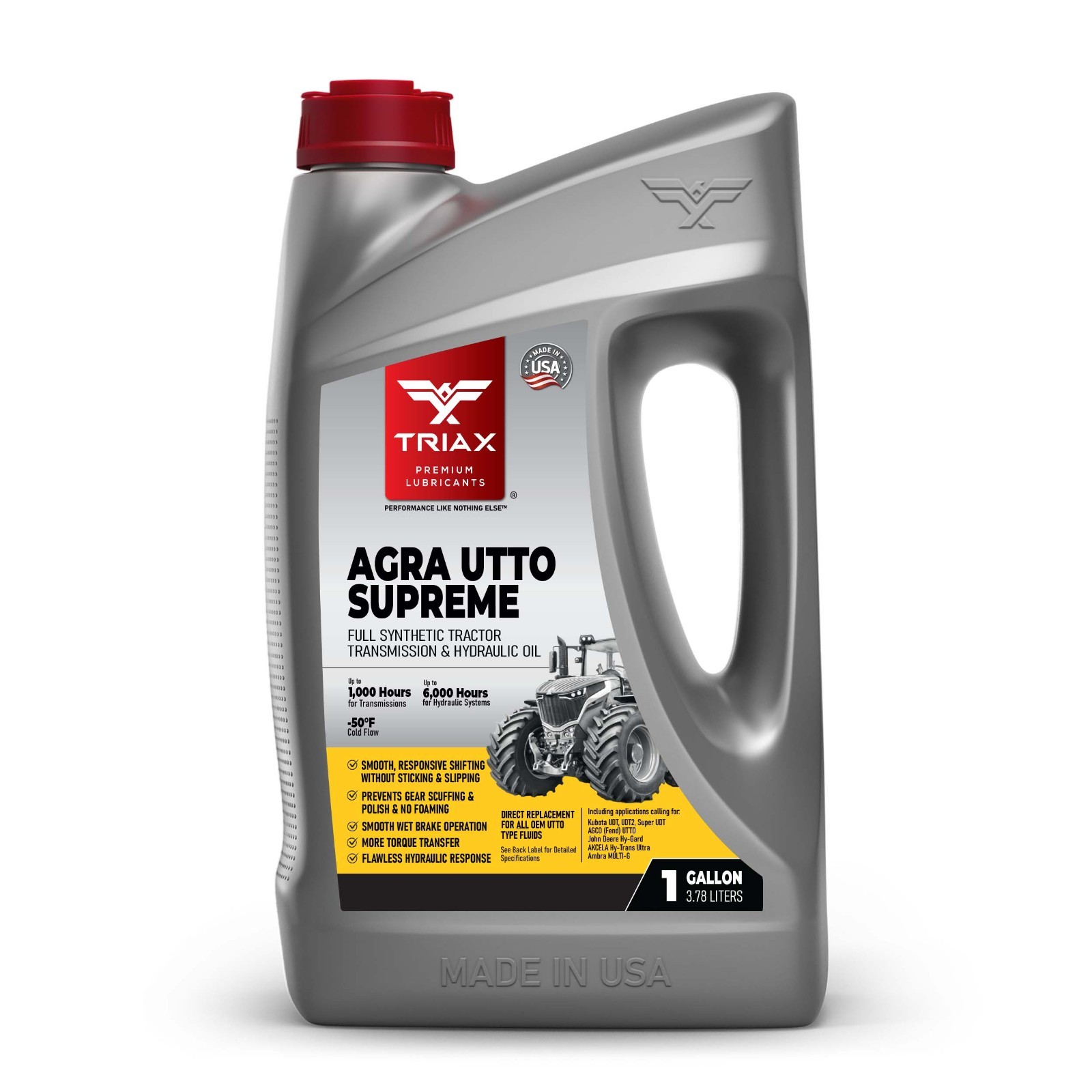 TRIAX Agra UTTO Supreme Full SynTractor Transmission / Hydraulic Oil (1 Gallon)