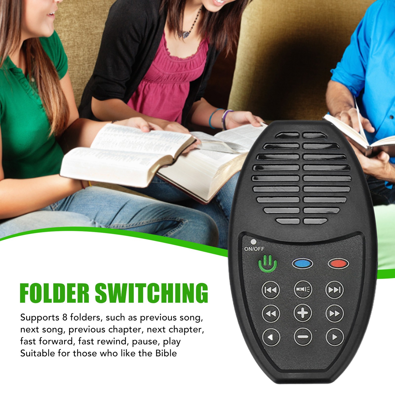 Compact LED Light Bible Reader For Night Lighting Perfect For Bible Listeners