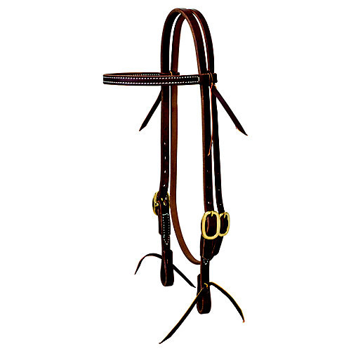 Weaver Leather Weaver Working Cowboy Economy Hdstl w/Brass