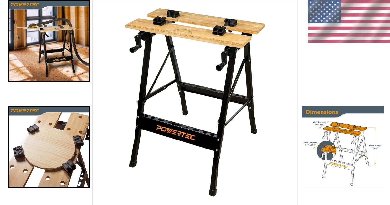 Portable Bamboo Workbench with Adjustable Vise: Perfect for Woodworking Projects