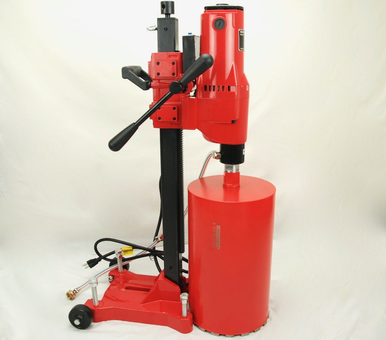 10Z1RB BLUEROCK ® CONCRETE CORE DRILL 2 SPEED W/ ROLLING BASE STAND + 2 BITS