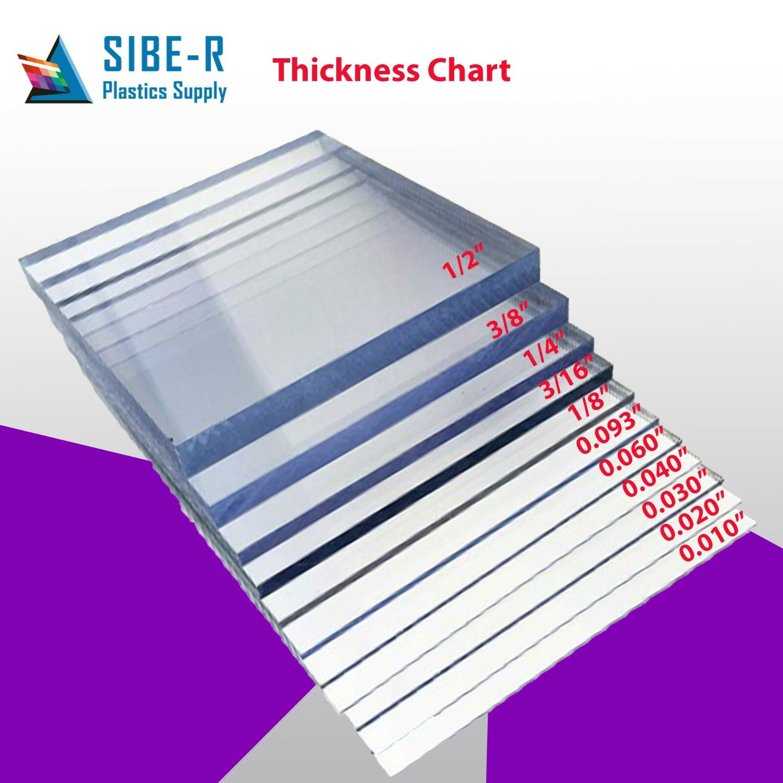 POLYCARBONATE CLEAR PLASTIC SHEET 0.010" VACUUM FORMING YOU PICK SIZE
