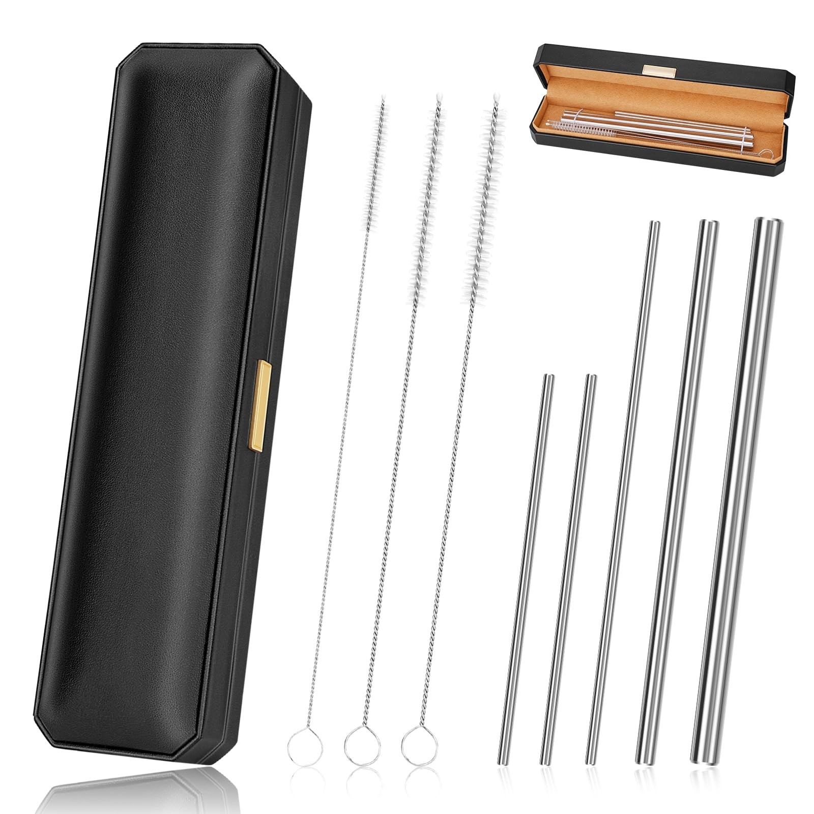 Singing Straw Tool Set Stainless Steel Vocal Training Aid for Voice