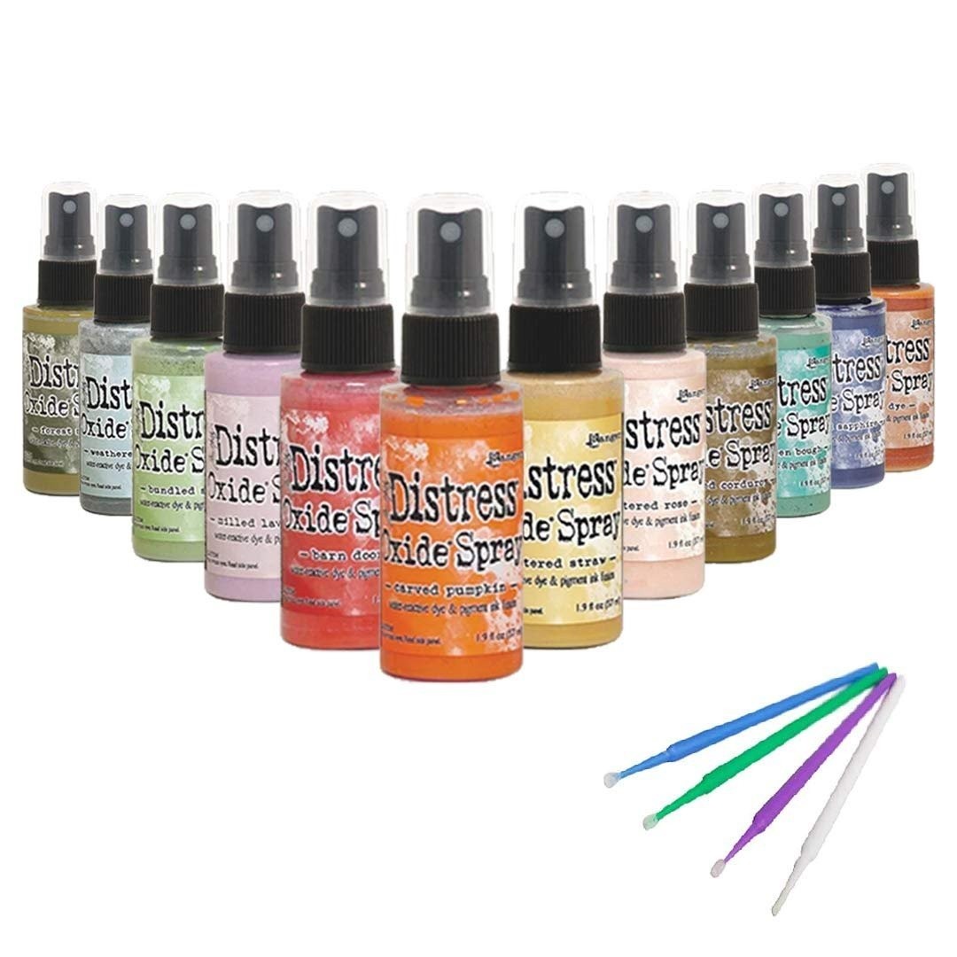 Purple Turtle Products Ranger Distress Oxide Spray Bundle Set 4-12 Bottle Set