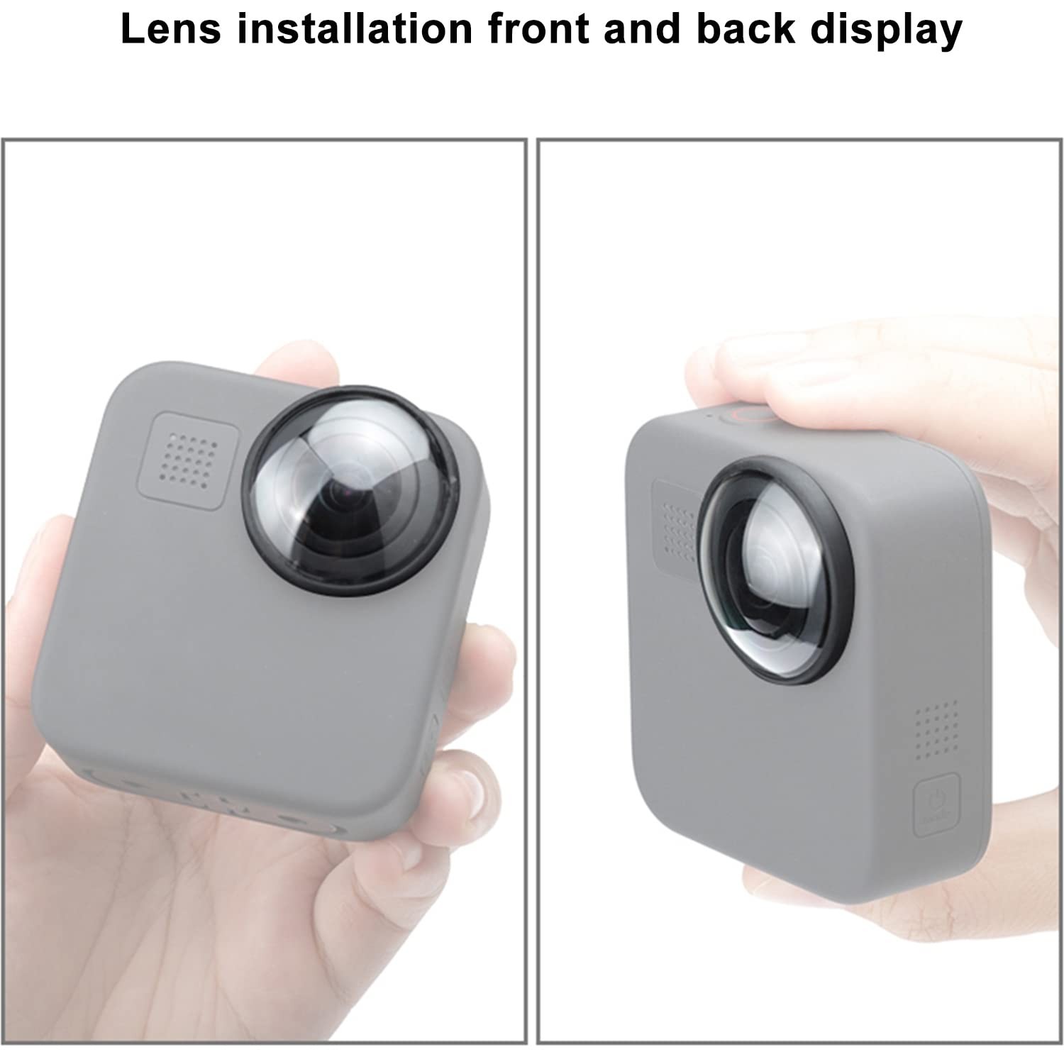 2 Pcs Lens Protector Kit Compatible with GoPro MAX Fusion MAX360 Clear Set