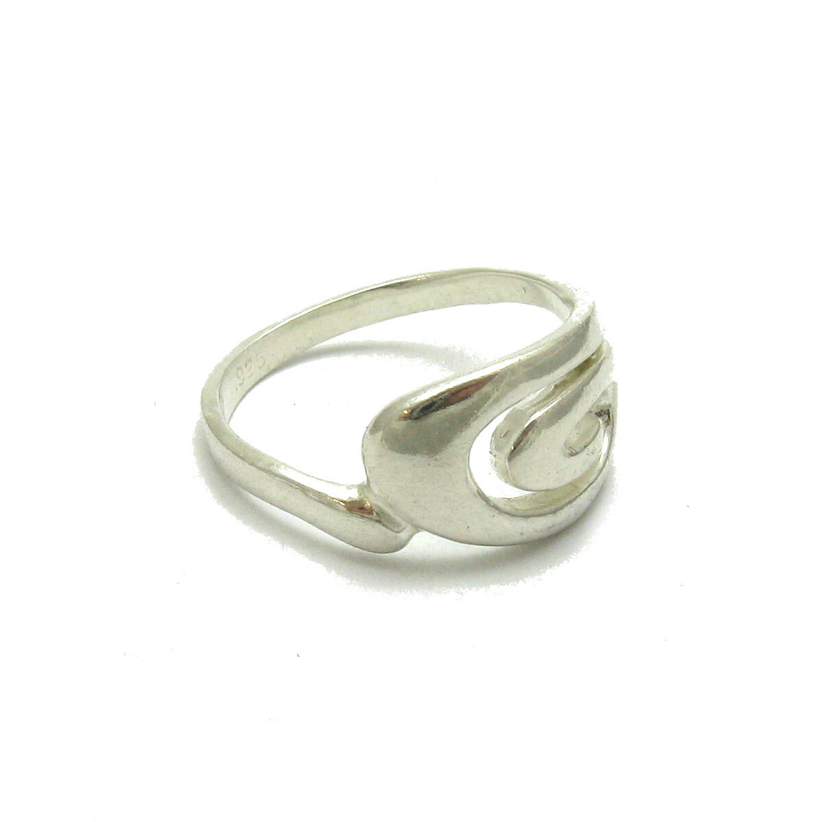 Stylish Sterling Silver Ring Hallmarked Solid 925 Spiral Handmade Empress