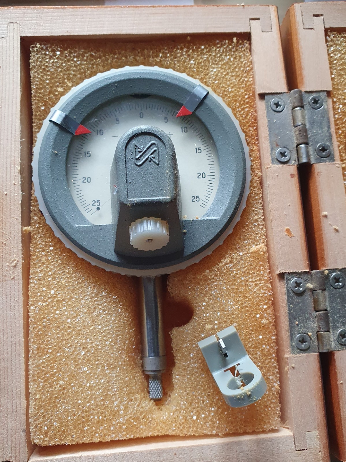 Mikator Measuring head spring +/- 0.0025 mm  1 div. = 0.0005 mm.