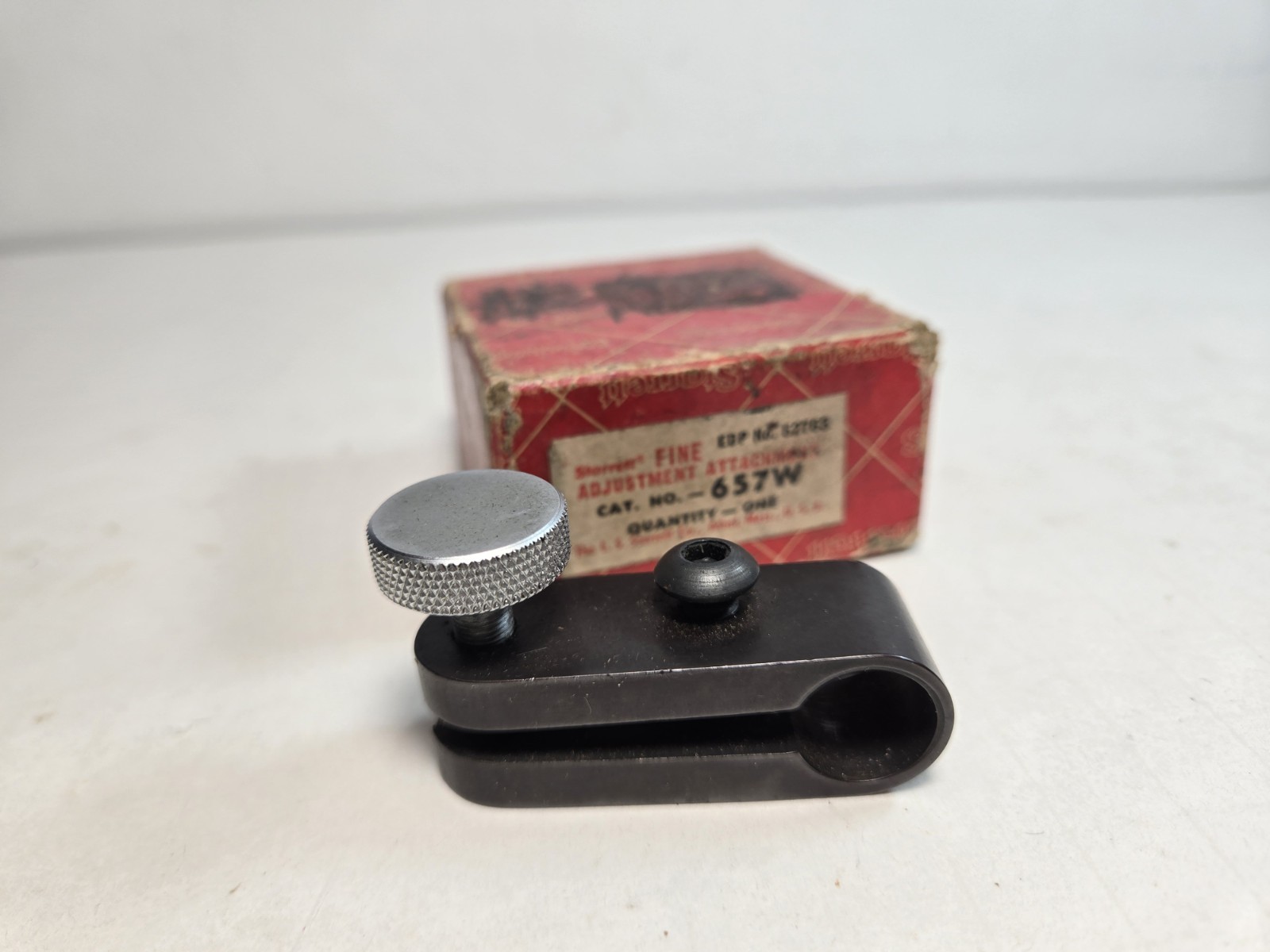 Starrett No. 657W fine adjustment attachment - Made in U.S.A.