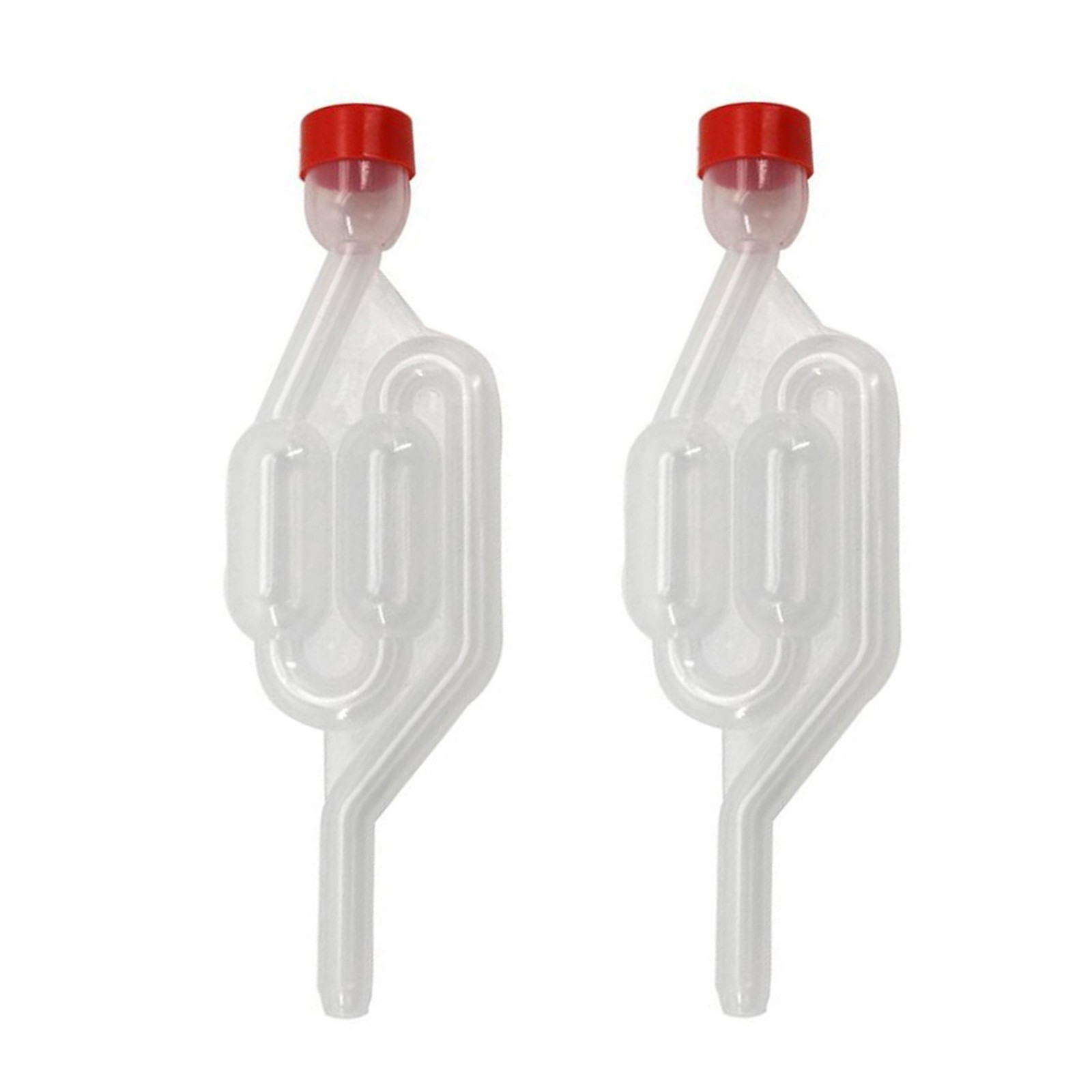 2PCS Transparent One-way Plastic Beer Making Tool Equipment Airlock Accessories