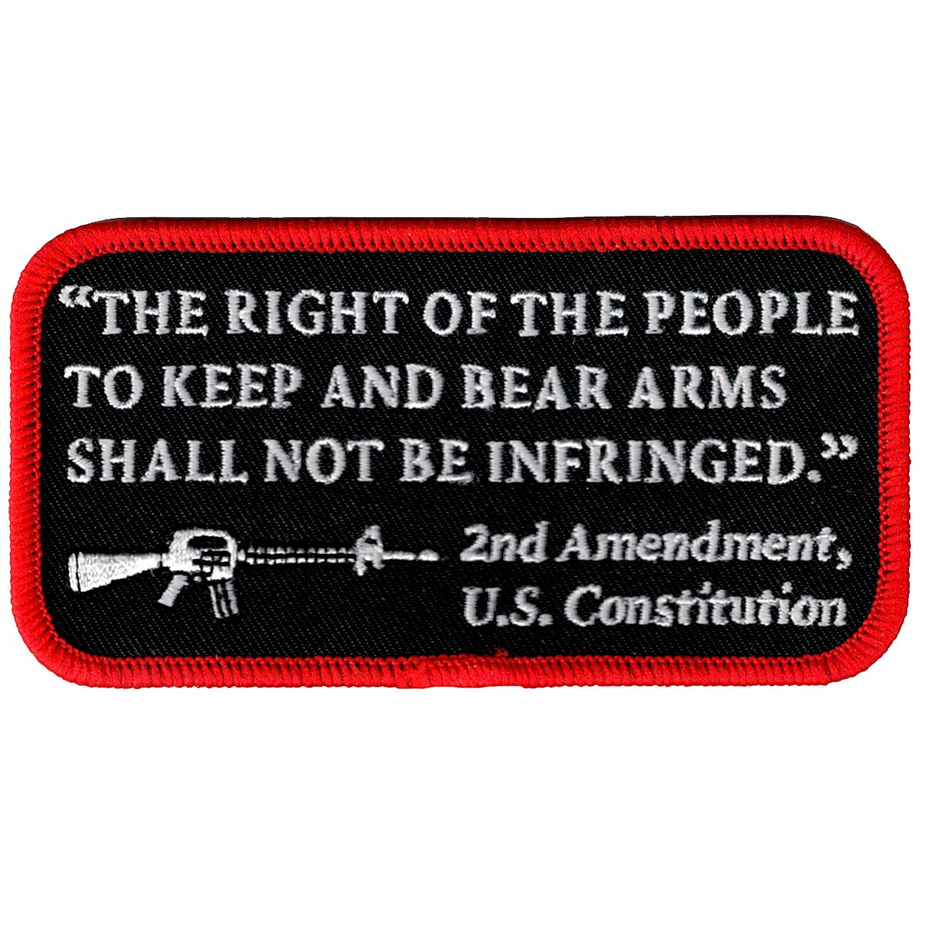 2nd AMENDMENT PATCH US CONSTITUTION GUN RIGHTS embroidered iron-on SECOND 2A
