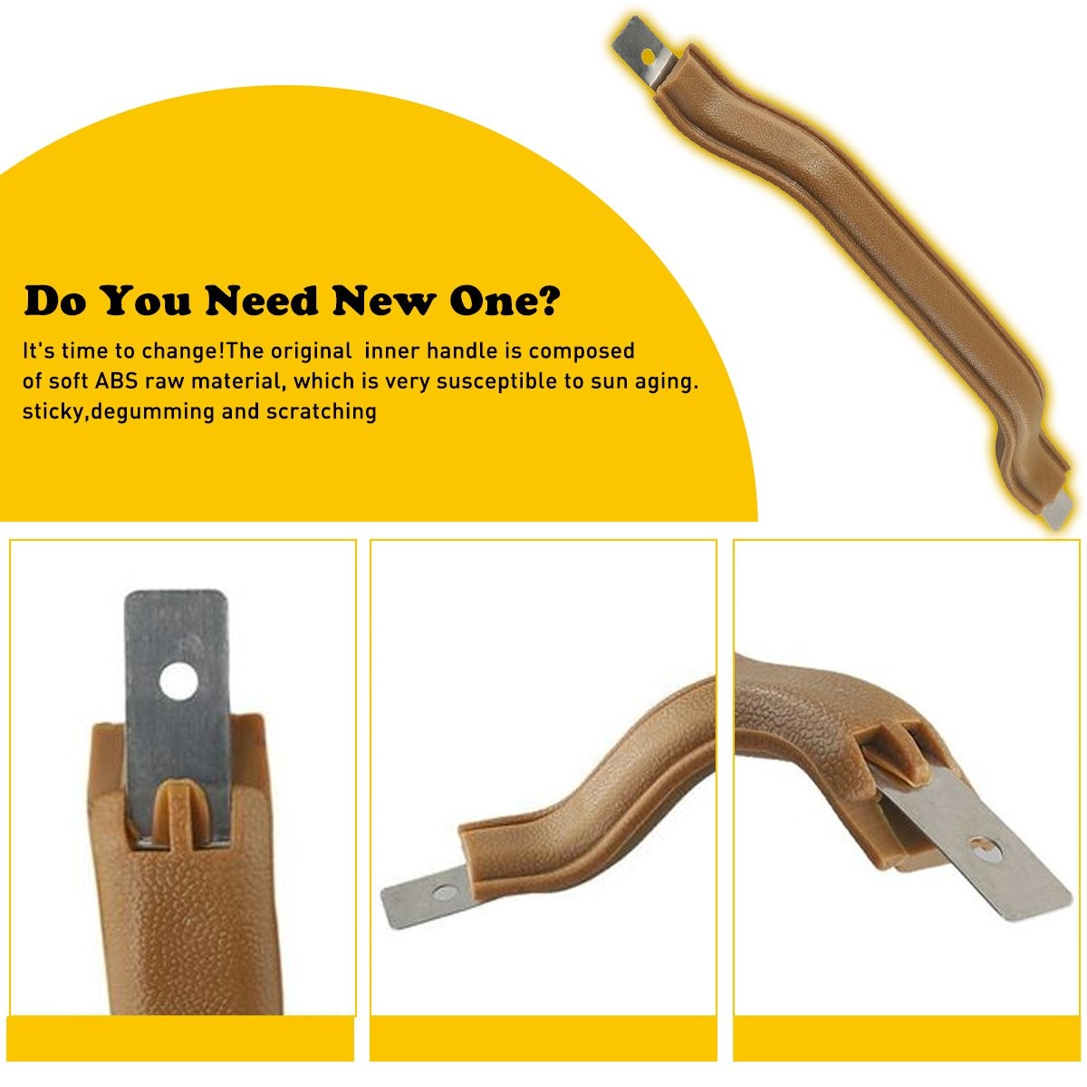 NEW Tan Interior Door Pull Strap Inside Handle Set Pair FOR 87-95 YJ WRANGLER