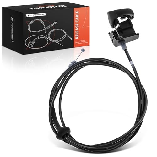 80.9 inch Front Hood Latch Release Cable with Handle | Compatible with Ford