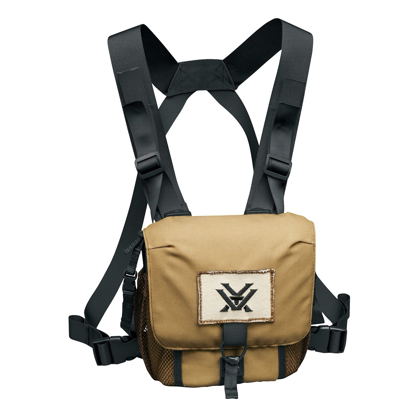 Vortex Binocular Harness Chest Pack Case w/ Straps, Tan