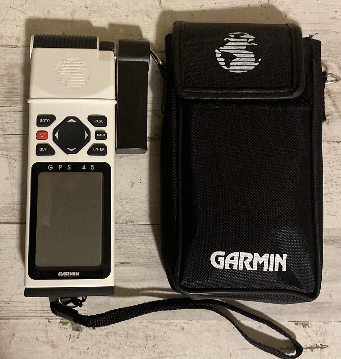 Garmin Silver Tone Marine Navigation GPS 45 for Hiking Biking Boating Works