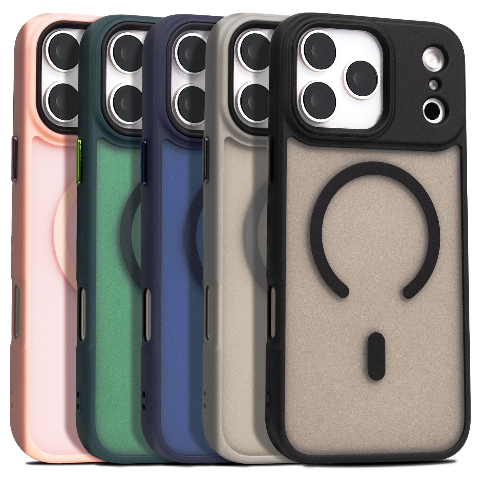 For iPhone 17 Air 16 15 14 13 12 11 Pro Max Frosted Case Mag Safe Shockproof