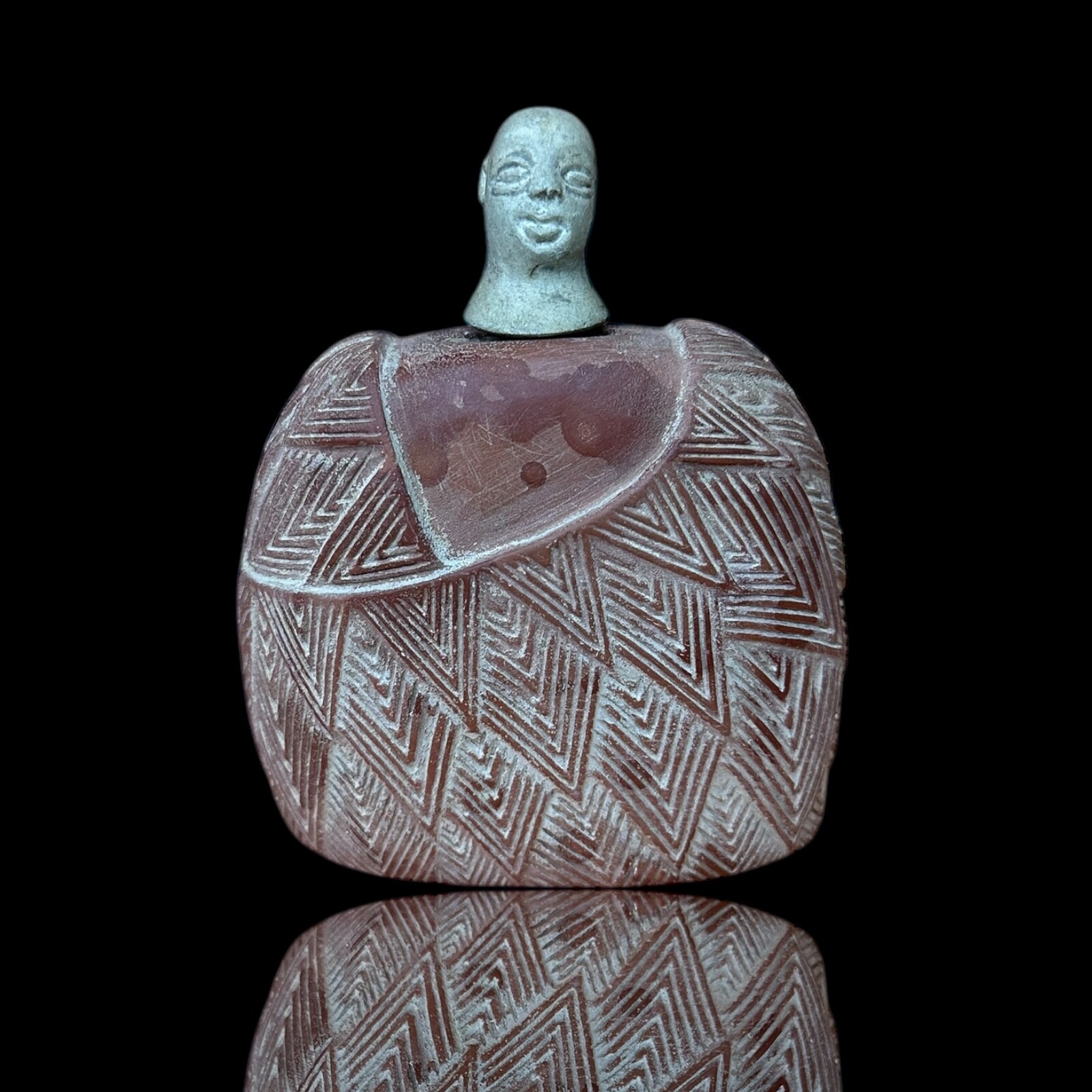 ANCIENT BACTRAIN MARGIANA SEATED STONE IDOL