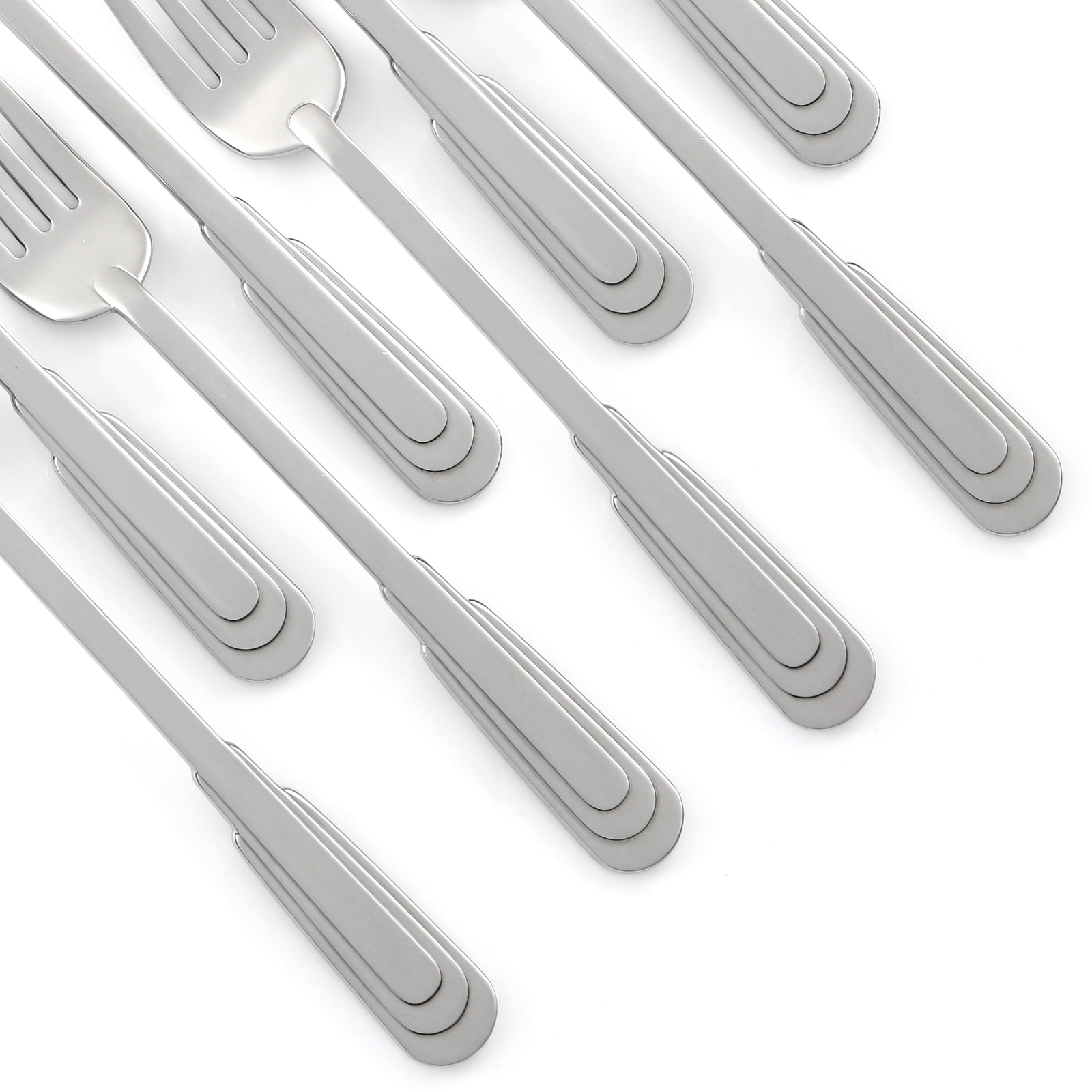 Oneida CITYSCAPE Stainless USA Glossy Well Used CHOICE Flatware Lots of 8
